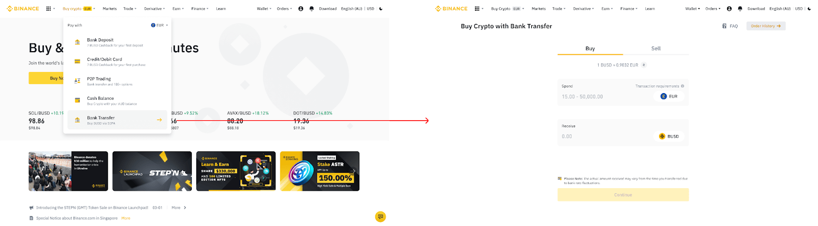 Kako uplatiti depozit na Binance Kako uplatiti depozit na Binance