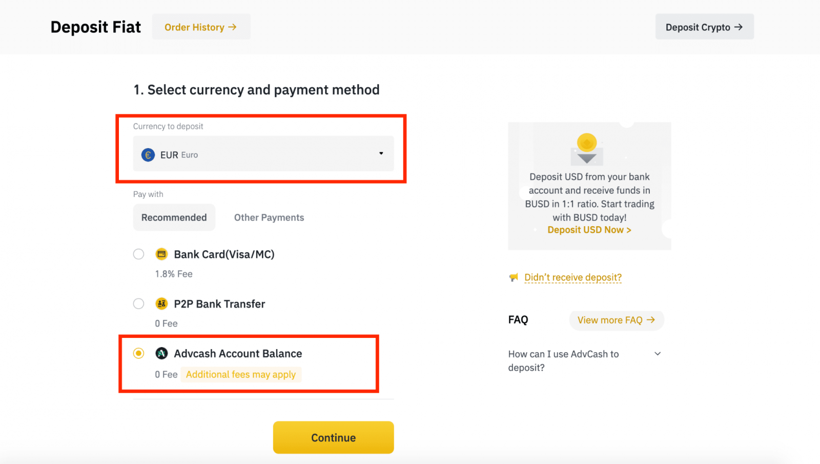 Kako uplatiti depozit na Binance Kako uplatiti depozit na Binance