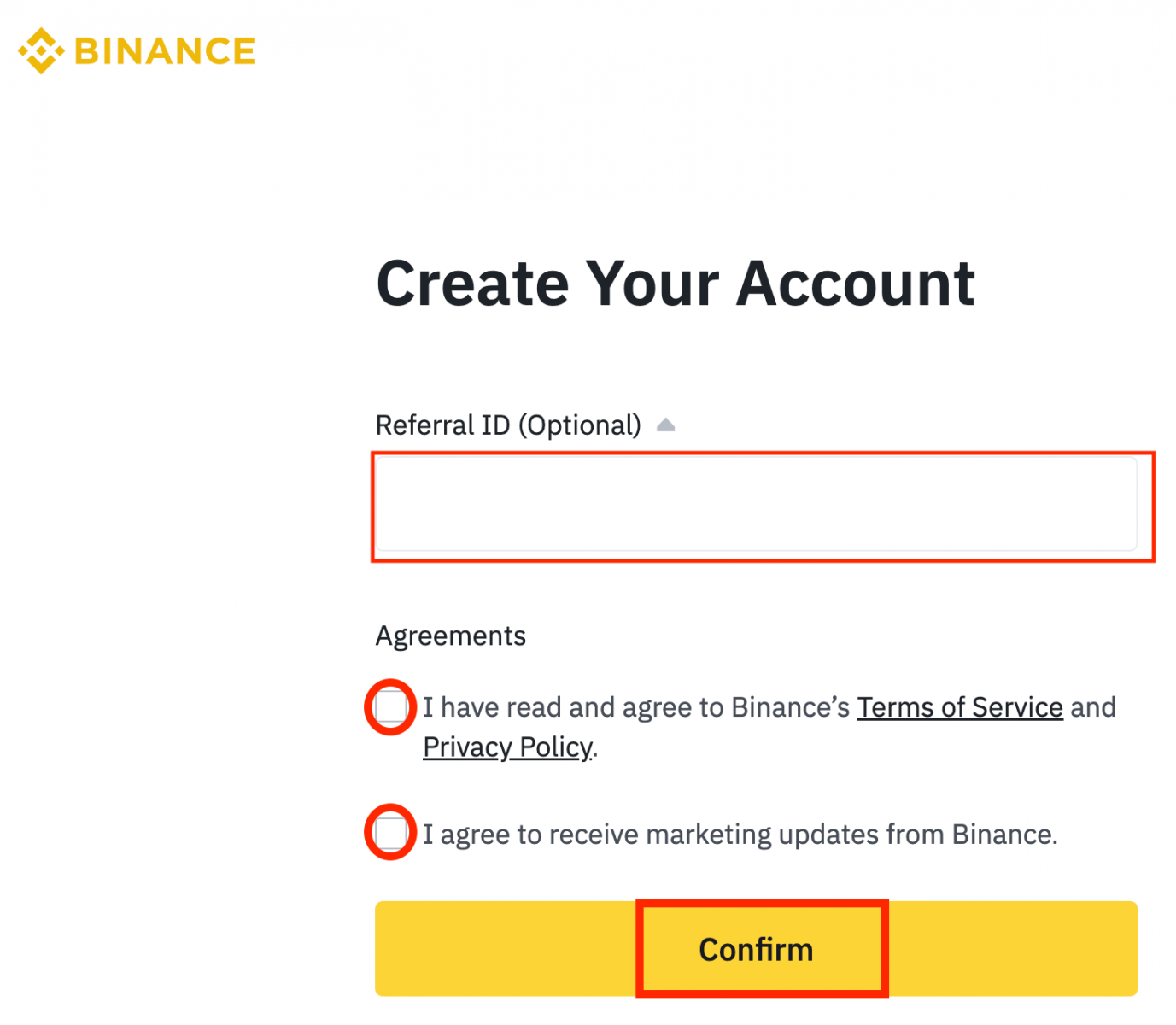 Sida Loo Diiwangeliyo Loona Xaqiijiyo Akoonka Binance Sida Loo Diiwangeliyo Loona Xaqiijiyo Akoonka Binance