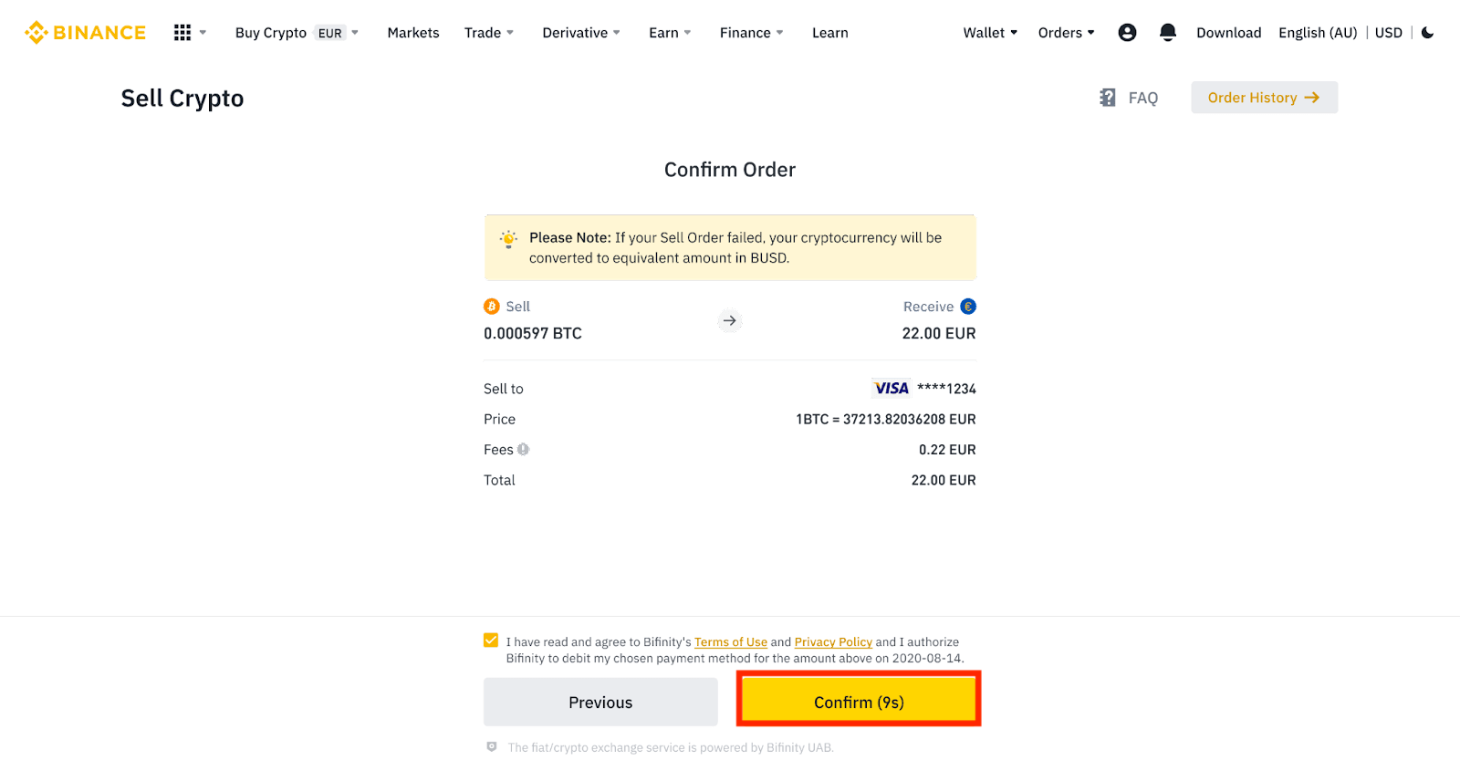 Ki jan yo vann Cryptocurrencies sou Binance nan kat kredi / debi Ki jan yo vann Cryptocurrencies sou Binance nan kat kredi / debi